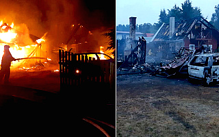 Tragedia w Miodówku. W pożarze domku zginęły dwie kobiety